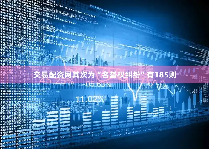 交易配资网其次为“名誉权纠纷”有185则